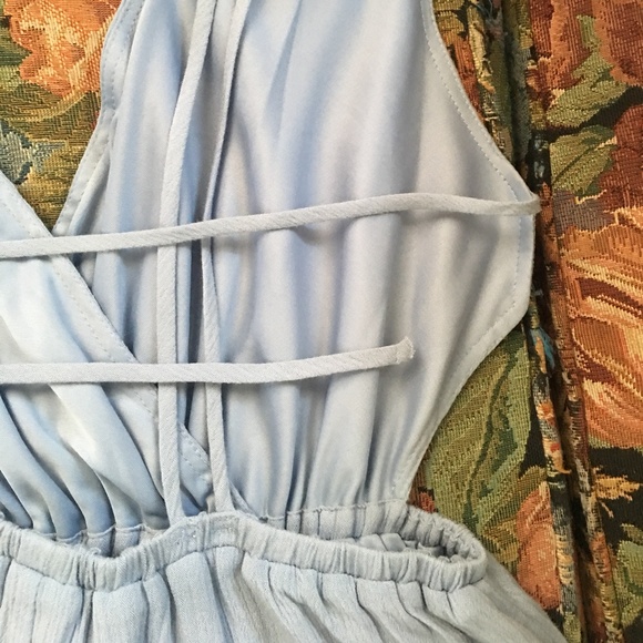 UO ecote strappy surplice fit and flare dress - Picture 6 of 7